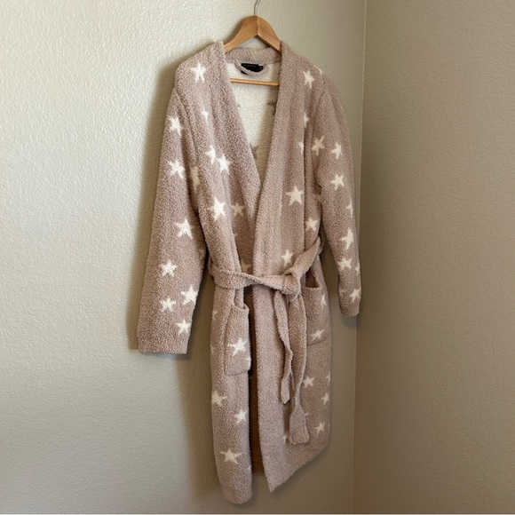 The Styled Collection x Madi Nelson Cozy Star Print Blanket Buttery Robe, S/M - Picture 1 of 10